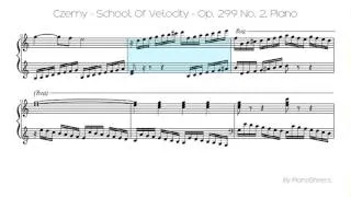 Czerny - School Of Velocity - Op. 299 No. 2 [Piano Solo]