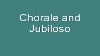 Chorale and Jubiloso by James Barnes