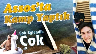 ASSOS'TA KAMP YAPTIK (Çok Eğlendik Çok) İnci Camping - 2Teker 2Yürek