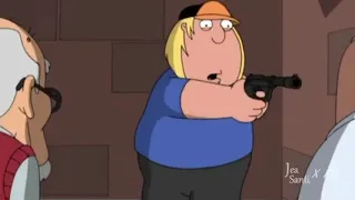 Family Guy Chris shoots Peter (Uncensored)