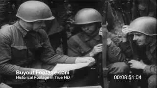 HD Stock Footage WWII German Invasion of Russia | Our Russian Front Reel 2