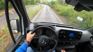 Mercedes Benz SPRINTER - POV TEST DRIVE 4K / TOP SPEED / 0-100 #TRDEILKKEZ