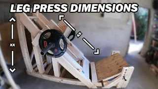 DIY Wooden LEG PRESS measurements - DIY gym - Fit at home