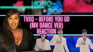 BRITISH MUSIC LOVER REACTS to TVXQ - Before You Go (MV Dance Ver)