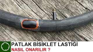 PATLAK BİSİKLET LASTİĞİ NASIL ONARILIR - YAMA YAPIMI