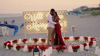 The Best Beach Proposal Ever!! (Warning: You May Cry)