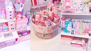 Sanrio💖pink desk makeover 💖stationery haul✨my Melody #cindyasmr