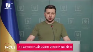 Zelenski: Vom lupta până când ne vom recupera pământul