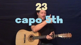 23 (Mike Will Made It) Easy Guitar Lesson How to Play Capo 5th Fret Tutorial