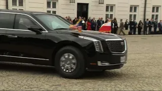 Ceremony for Biden at Polish presidential palace