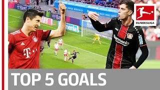 Lewandowski, Havertz, Cunha & More - Top 5 Goals on Matchday 28