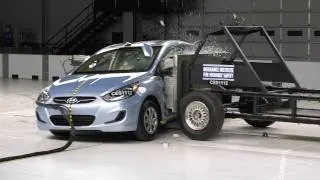 2012 Hyundai Accent side IIHS crash test