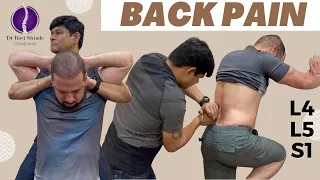 Back Pain, Herniated Disc, Disc Bulge L4-L5-S1, Step Wise Treatment by Dr Ravi Shinde #chiropractic