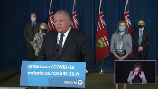 Premier Ford provides an update at Queen's Park | Jan 12