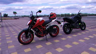 Порівняння KTM 390 DUKE vs Bajaj Dominar 400 | Тест Драйв *обережно рос мова!*