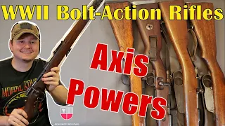 Weapons of WORLD WAR II | AXIS POWERS Bolt Action Rifles | WW2 Germany Italy Japan Milsurp Firearms