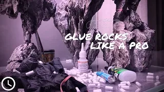 Glue rocks together with SuperGlue and Cigarette filter in seconds!