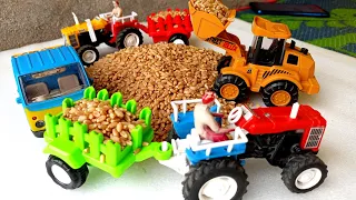 JCB 5CX Fully Wheat Loading send For HNT Tractor Trolley | mini swaraj tractor tata ace Mr India Toy