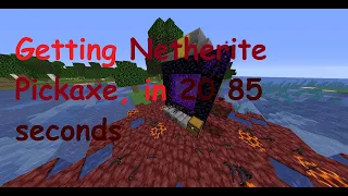 Netherite Pickaxe Speedrun | 20.85 | TAS | SSG