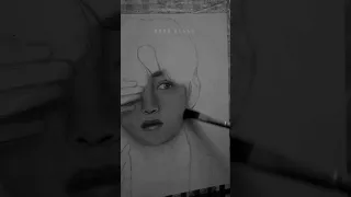 Drawing #taehyung AKA #v from #bts #shorts #art