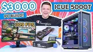 Insane $3000 Gaming PC Build 2022! [RTX 3080, i9 12900K  & Corsair 5000T - w/ Benchmarks!]