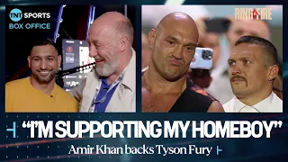 Amir Khan backs Tyson Fury to take Usyk down but it won't be easy! 👀 | #RingOfFire 🇸🇦🔥