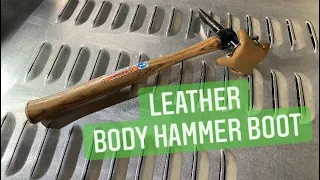 Making a leather body hammer boot