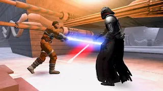 Luke Skywalker vs Lord Starkiller - Star Wars Jedi Knight: Jedi Academy NPC Battle