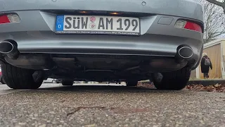 BMW E63 645CI cold start and gentle revs (stock exhaust)