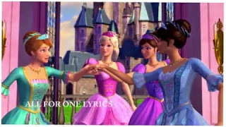 💟Barbie And The Three Musketeers | All For One (Lyrics) | Opening Credits Version💟