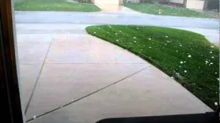 Big Hail Storm in Wichita, KS 9/15/2010