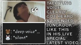 OMG!💋🤭Taehyung Voice Clearly Got Heard & Silenced Jungkook In Live (Latest) #bts #jungkook #taehyung