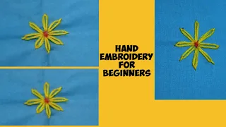 Hand Embroidery for beginners ll Laizy-Daisy Stitch ll Easy ll Beautiful ll