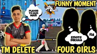 TM MAFIA 1VS 4 CLUTCH || FANNY MOMENT || TM DELETE VS 4 GIRLS || THE MAFIA #tmdelete #themafia #tm