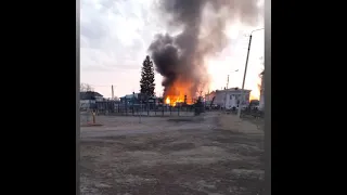 Крупный пожар на территории церкви в Бурятии