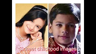 Siddharth nigam and Avneet kaur childhood images