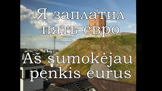 Урок 00016. Aš sumokėjau penkis eurus. Я заплатил пять евро. Уроки литовского языка.