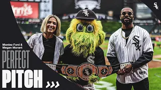 WWE Superstars Montez Ford & Megan Morant Throw First Pitches at Guaranteed Rate Field (5.9.24)