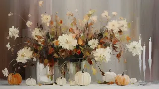 Autumn Art in Neutral Tones | Fall TV Art With a Neutral Estethic | For Your TV and Computer