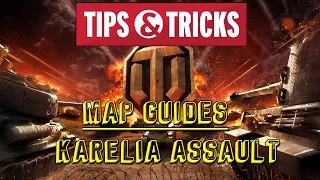 World of tanks map guides - Karelia assault