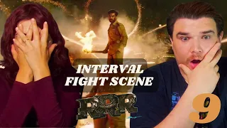 RRR - AMAZING INTERVAL FIGHT SCENE - 9 - N.T. Rama Rao Jr., Ram Charan, Ajay Devgn, Ray Stevenson