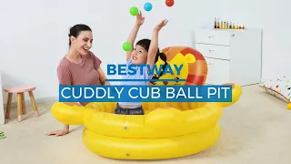 Bestway Cuddly Cub Ball Pit, 50 Play Balls Included