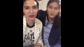 Jennylyn Mercado and Gil Cuerva giving thanks to their supporters #MLFTSMatteoAndSteffi