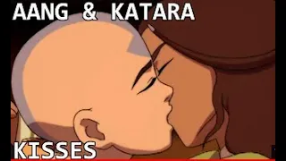 All Aang & Katara Kisses!