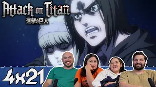 Attack on Titan 4x21 Group Reaction | "From You, 2,000 Years Ago"