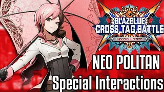 BlazBlue: Cross Tag Battle - Neo's Special Interactions