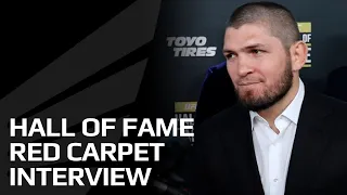 Khabib Nurmagomedov's 2022 UFC Hall of Fame red carpet interview