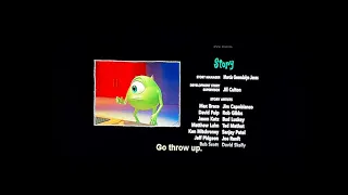 Monsters, Inc. (2001) End Credits Part 1 Outtakes Full Screen Version (20th Anniversary Special)