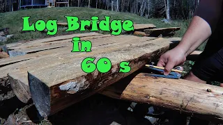 Building a Log Bridge In 60 Seconds