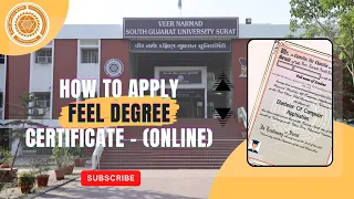 How To Apply Degree Certificate Online Application In VNSGU #certification